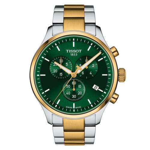 Tissot Chrono XL Classic Stainless Steel - Yellow Gold / Green / Bracelet